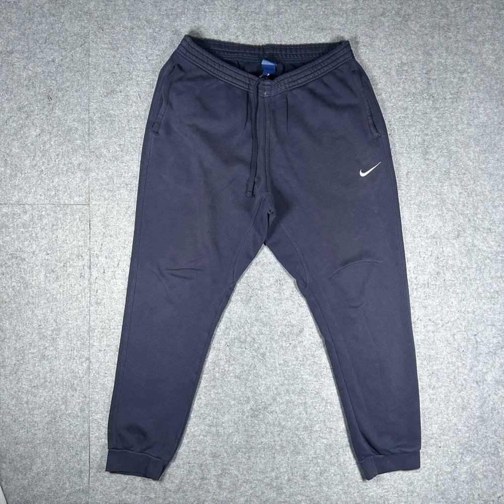 Nike sweatpants Mens XL Navy Blue fleece joggers activewear loungewear gym